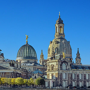Dresdner Frauenkirche im Stadtbild