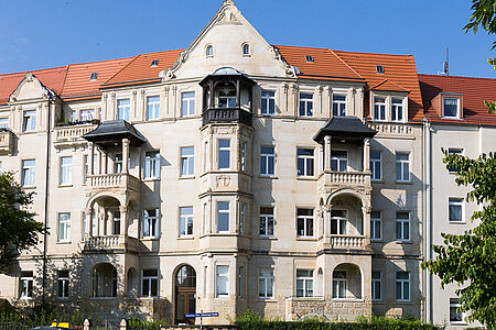 Sanierter Altbau am Münchner Platz in Dresden