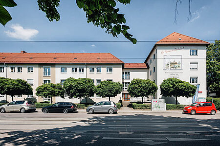 Wohnkomplex mit frischen SPS Spezialputzfassden
