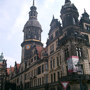 Eckansicht des Dresdner Schlosses