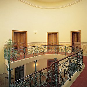 Oberste Etage des Löwenkopf Palais