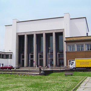 Eingangsbereich des Deutschen Hygienemuseums in Dresden